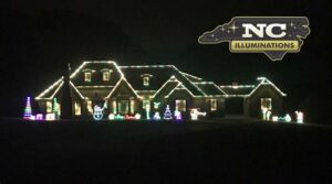 Logo with House with lights